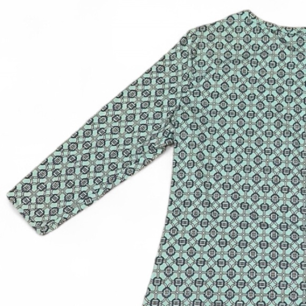 J. McLaughlin 3/4 Sleeve Top – Nautical Print, Size XL. Blue and White. - Picture 12 of 12